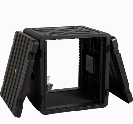 Watertight 12u случай PP полета 19 дюймов чернят для того чтобы напудрить покрытые защелки извива