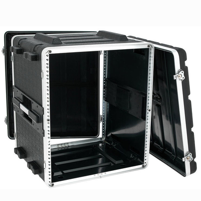17&quot; ABS Dj глубины свертывая случай 19&quot; шкафа 12u черные 2 носит ручки